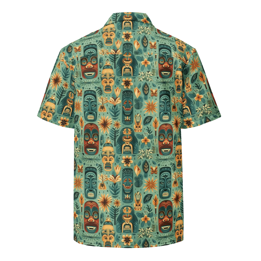 Tropical Tiki Mask Hawaiian Shirt product image (5)