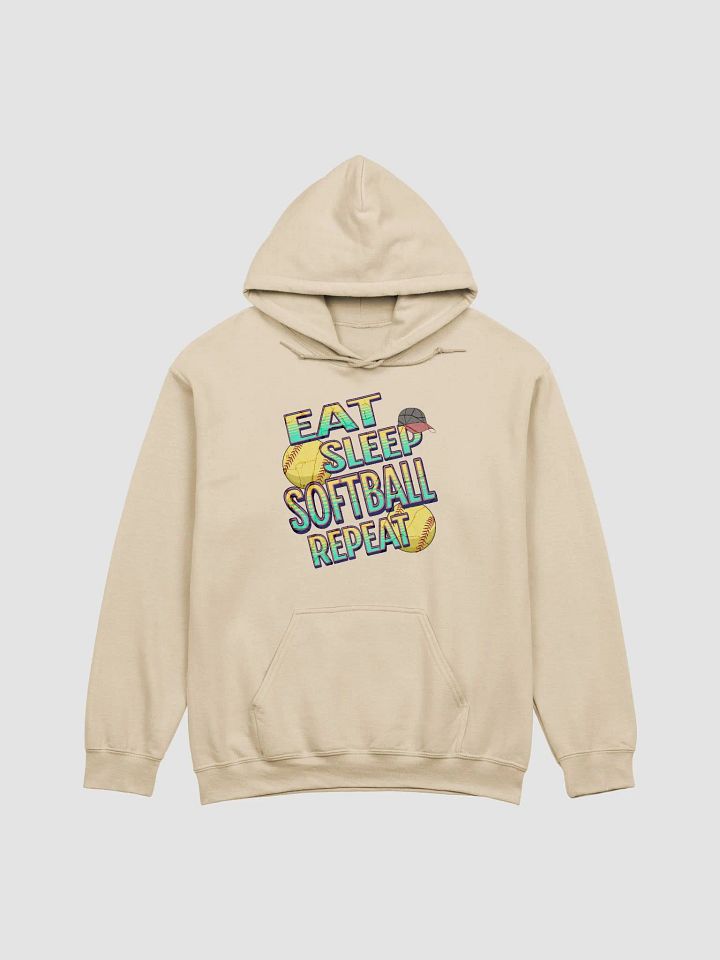 Eat Sleep Softball Repeat Fanatic Hoodie product image (19)