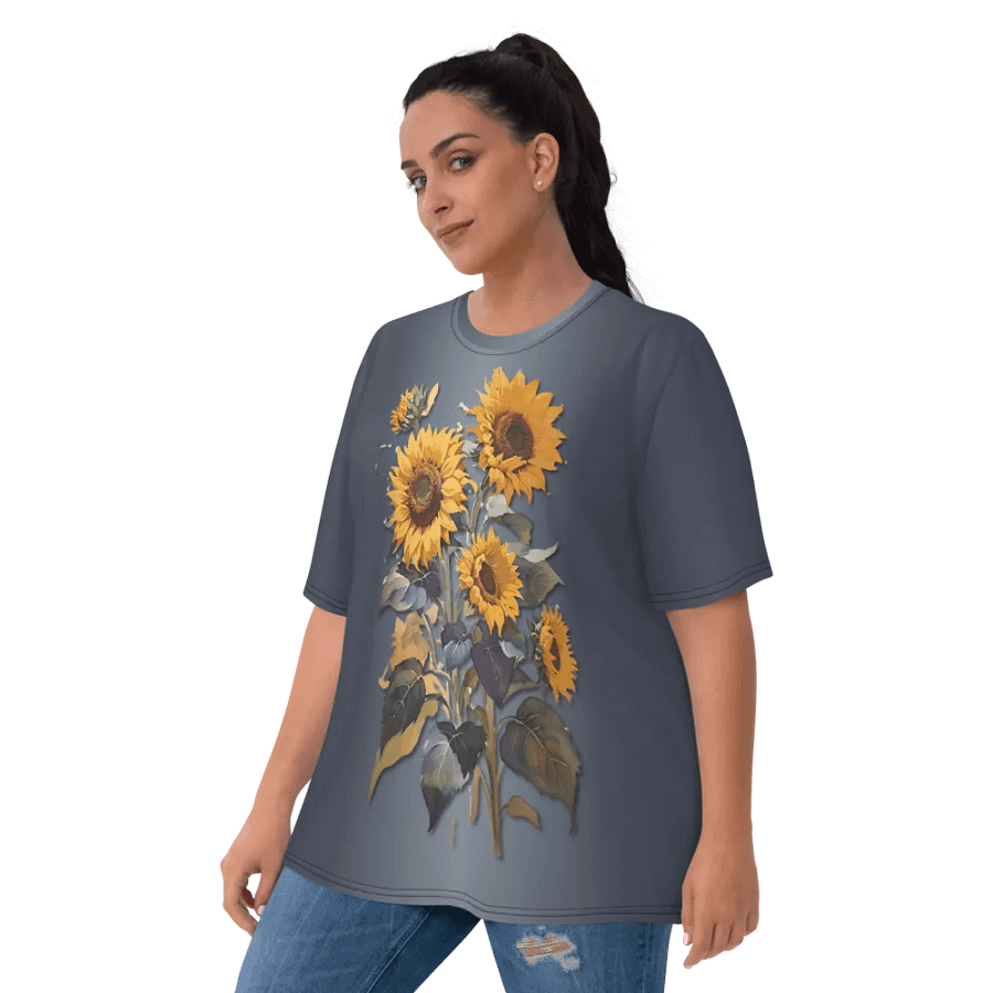 Floral Themed All Over Print T-shirt product image (10)