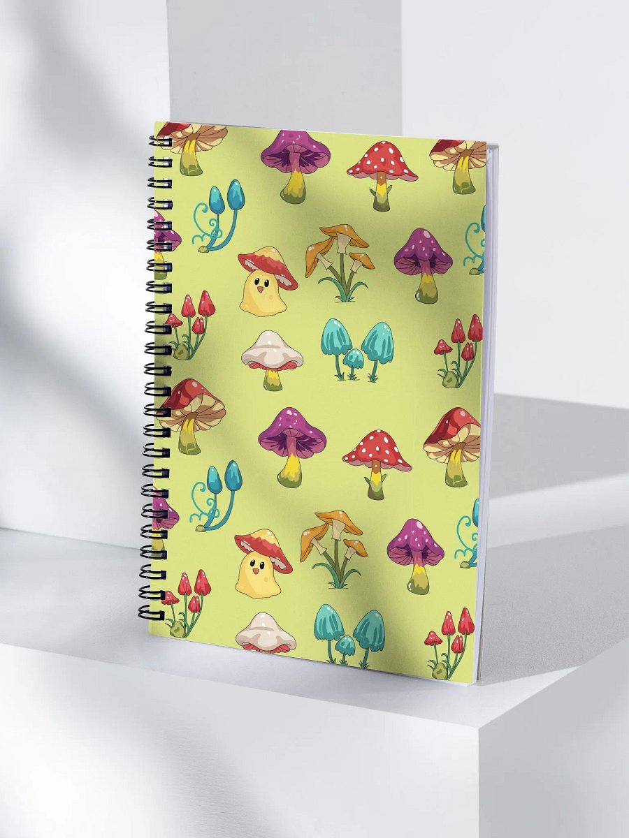 Whimsical Mushrooms Spiral Notebook product image (4)