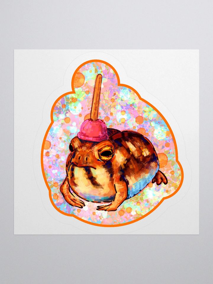 Frog Log Sticker product image (1)