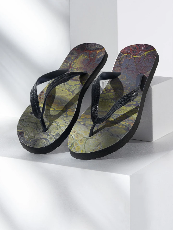 Amphibian 01 - Abstract Acrylic Pour Print, Flip-Flops product image (1)