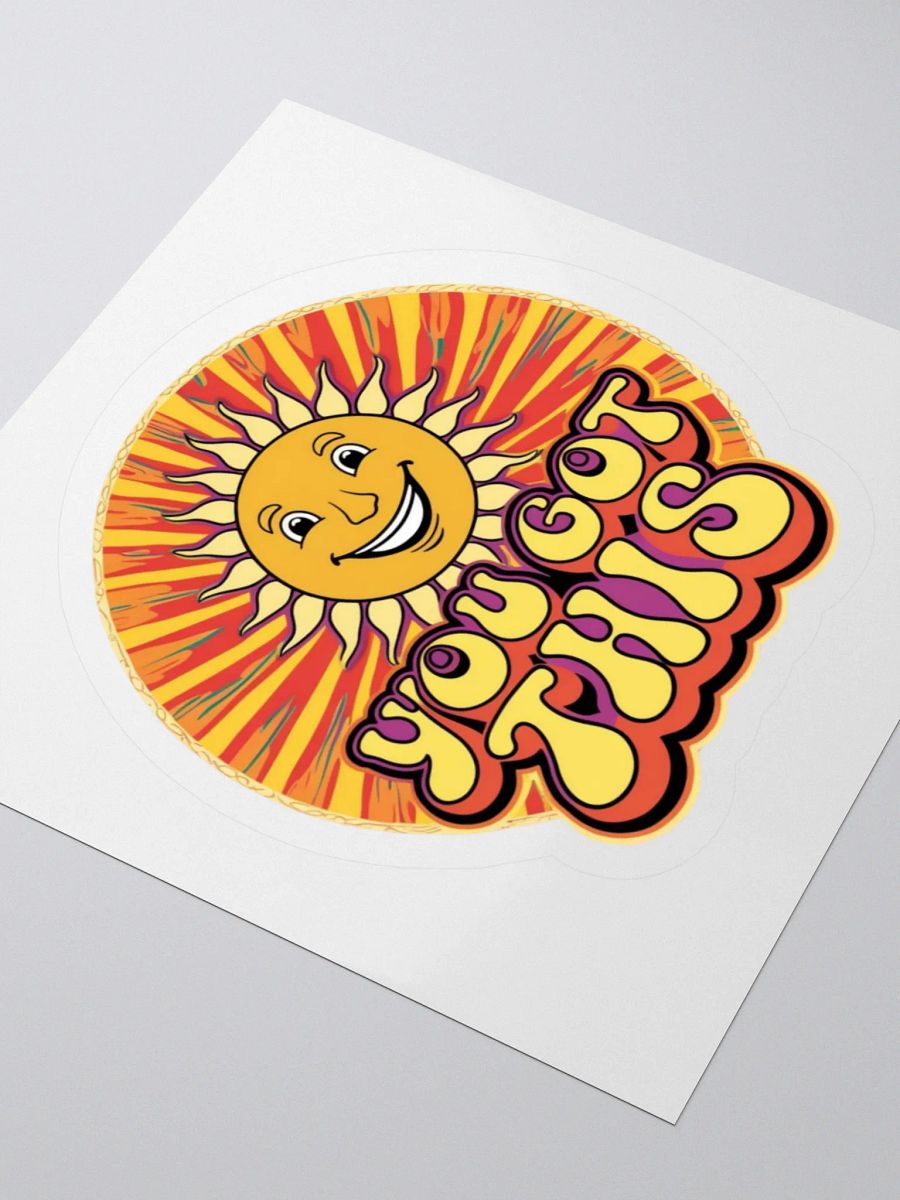 Retro Sun 'YOU GOT THIS' Kiss Cut Stickers product image (8)
