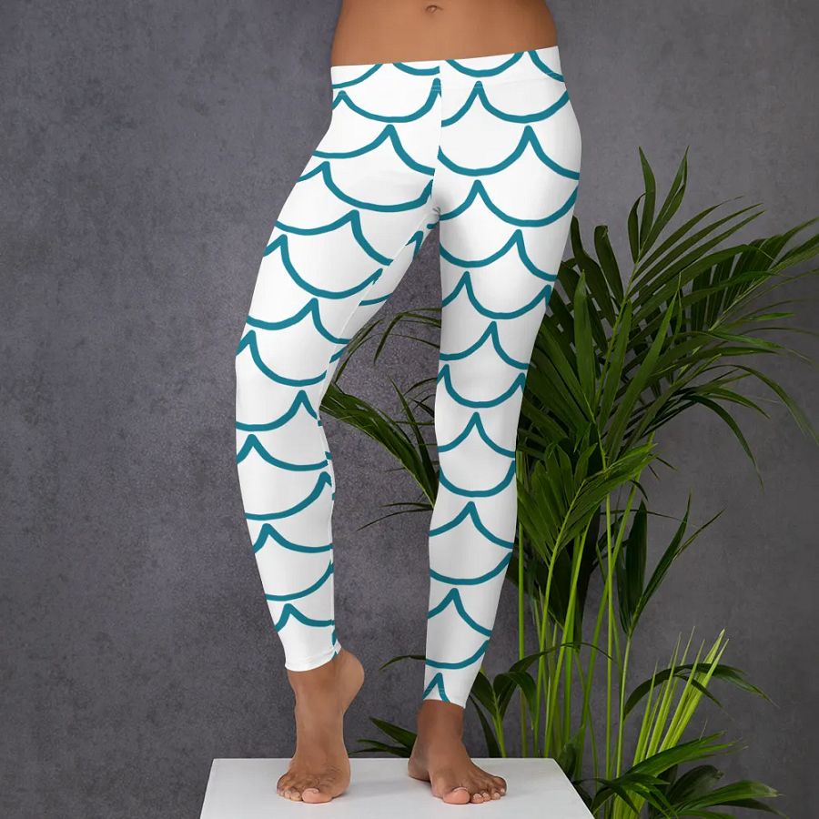 Mermaid Print Leggings – Magical, Stylish & Comfortably Chic product image (5)