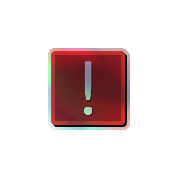 STFC Exclamation Pip - Holographic Sticker product image (1)