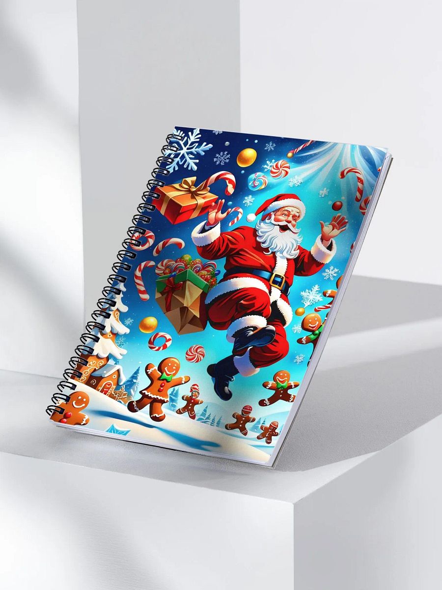 Festive Santa Spiral Notebook product image (3)