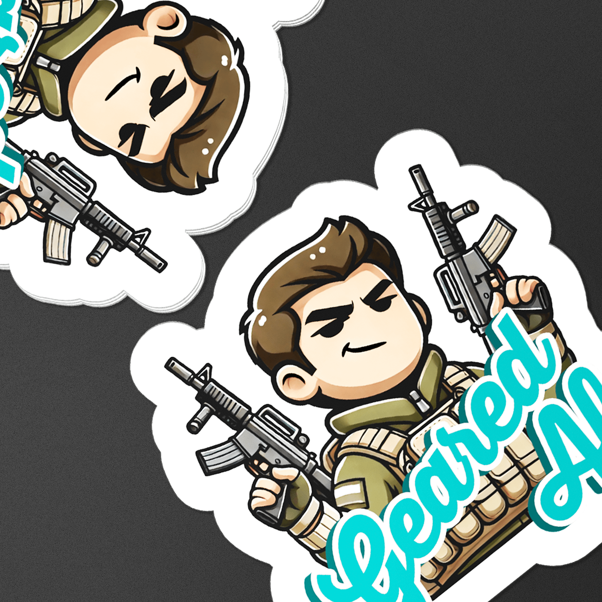 "Geared AF" - A DayZ Sticker product image (1)
