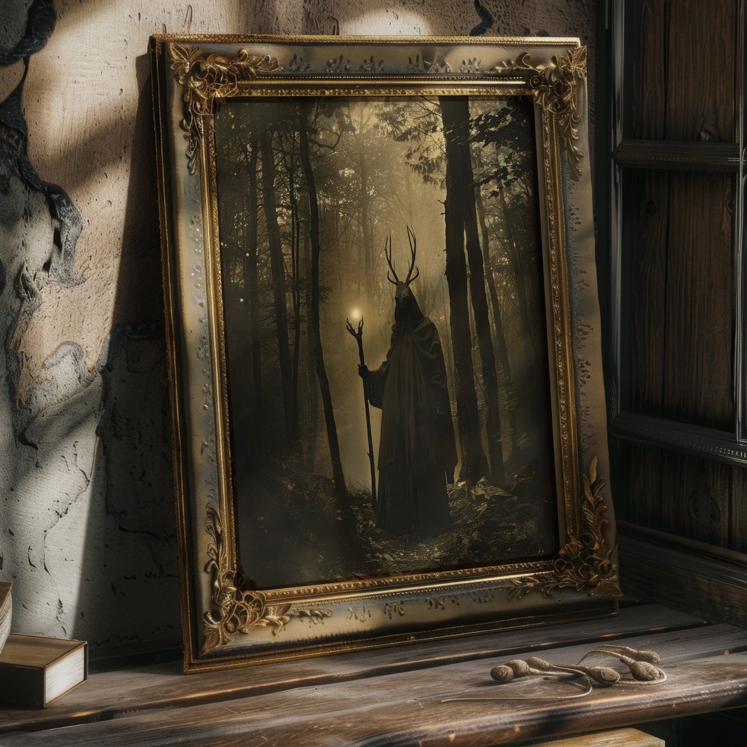 Forest Druid Victorian Photo Witchy Art Print product image (28)