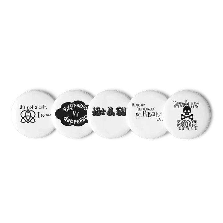 Mystic Quotes, Set of 5 Pins product image (2)