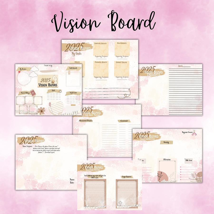 Faith & Vision 2025: Christian Goal-Setting Bundle product image (1)