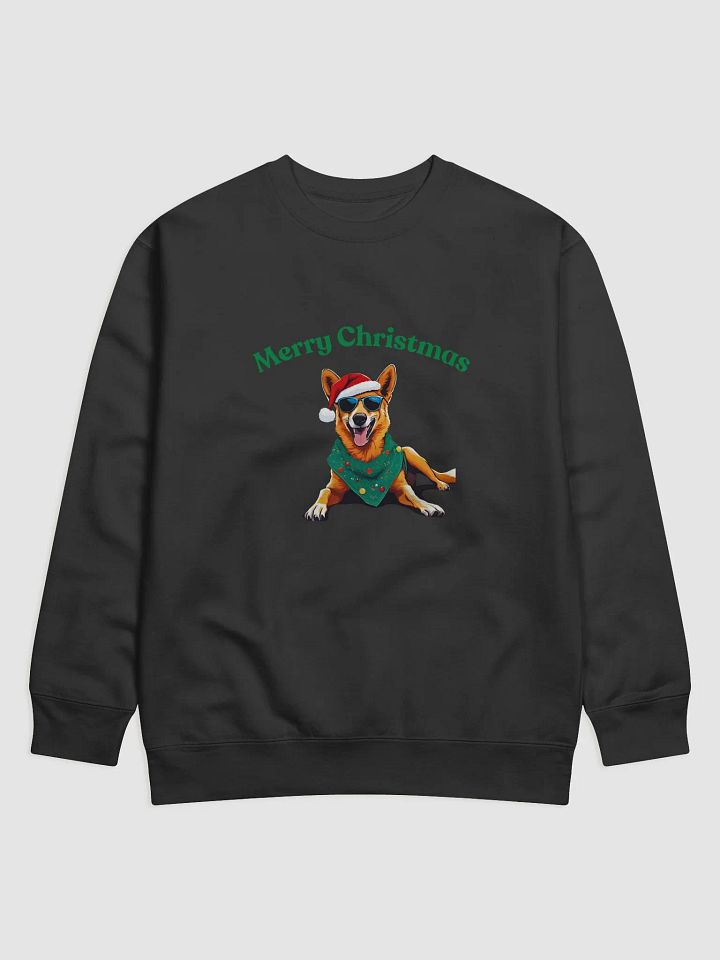 Festive Dingo Merry Christmas Sweatshirt - Green product image (1)