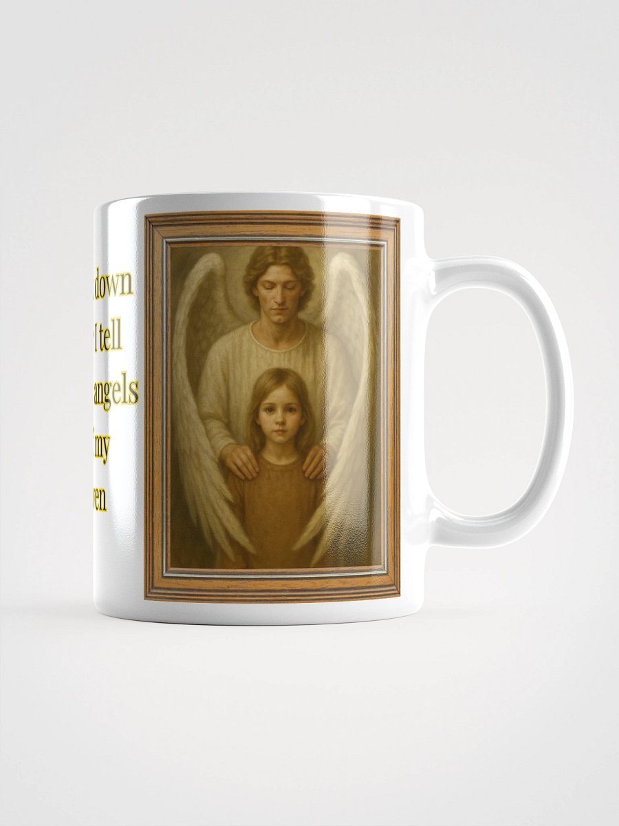 Angels Watch Over Them (Female) Glossy White Mug product image (1)
