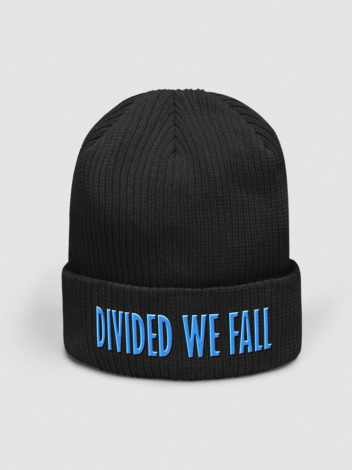 Divided We Fall - Blue - Beechfield Organic Ribbed Beanie product image (1)