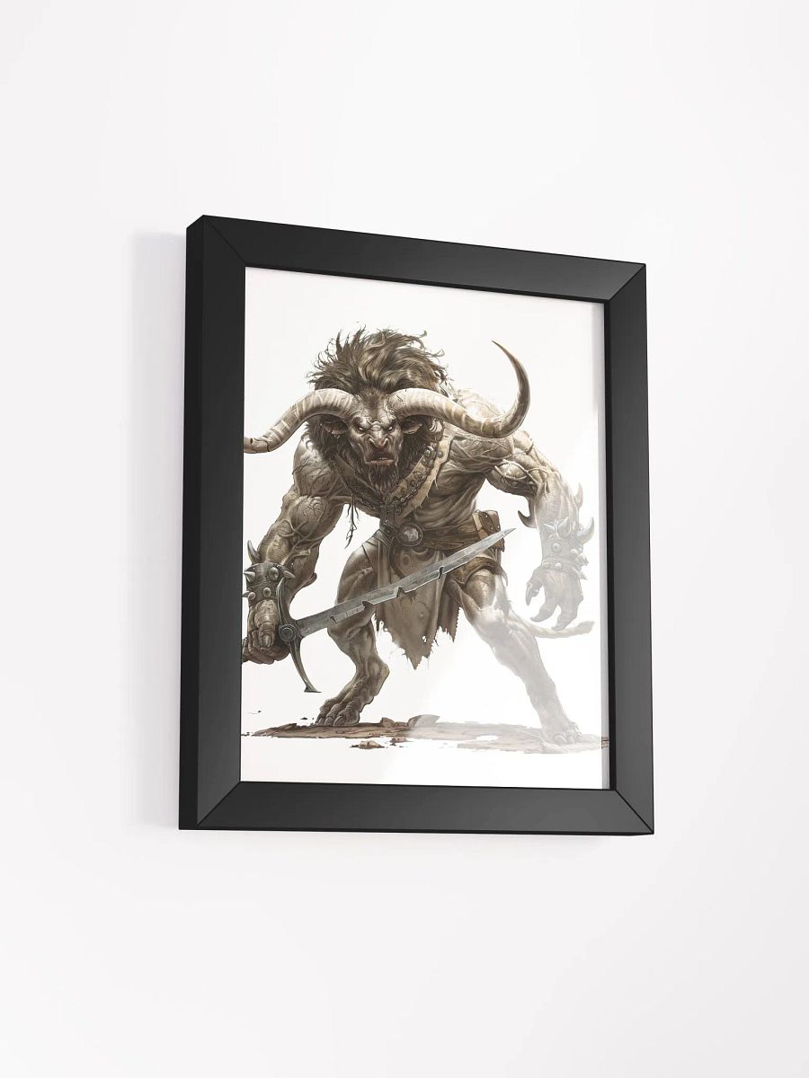The Minotaur - The Legendary Greek Mythical Creature Framed High-Quality Matte Poster product image (7)