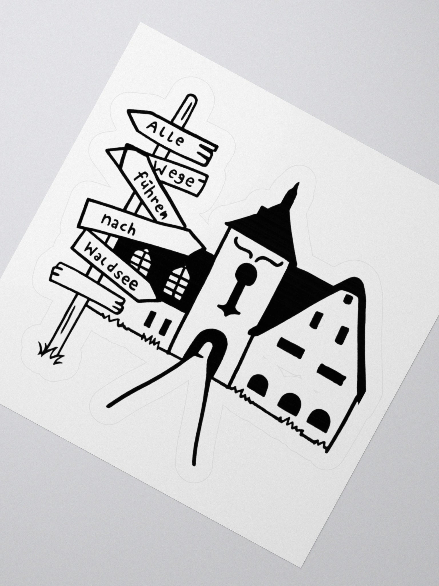 Alle wegen führen nach Waldsee sticker product image (4)