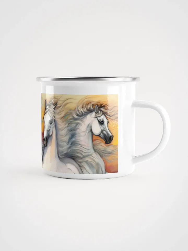 Sunset Horses Enamel Mug product image (1)