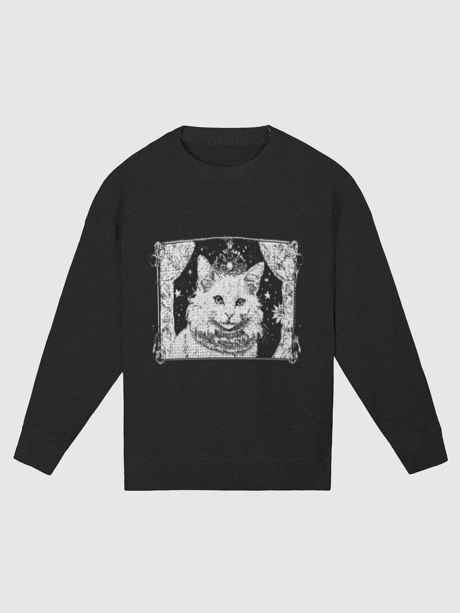 The Duchess, purrfect elegance and poise, soft jumper black product image (1)