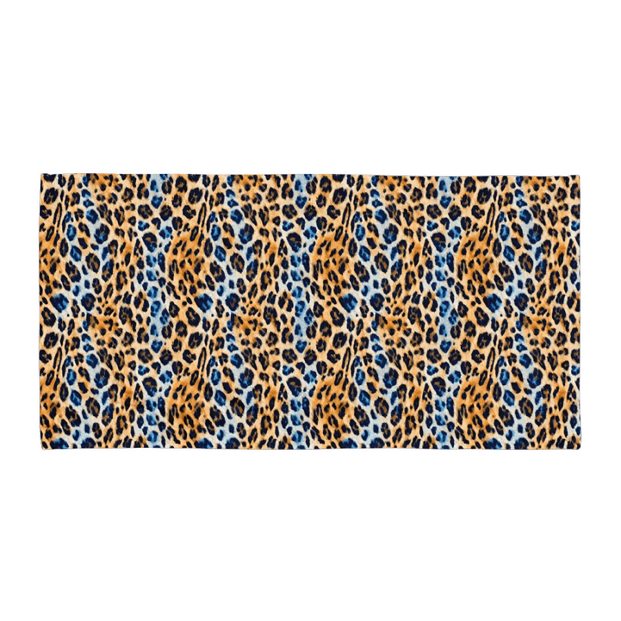 Blue Brown Leopard Towel product image (1)