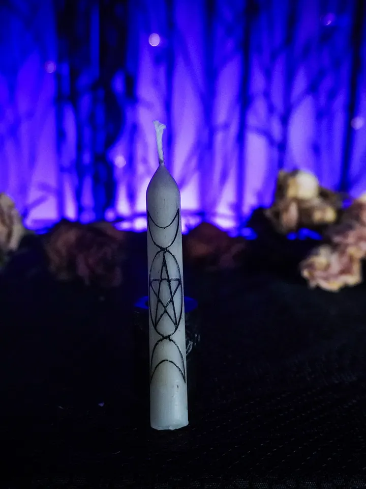 Protection Beeswax Spell Candles (set of 2) product image (2)