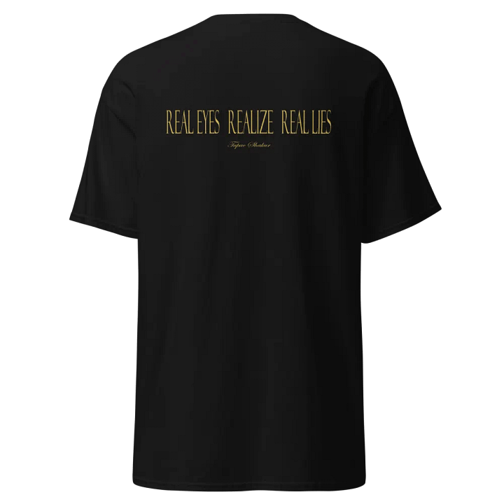 Real Eyes Realize Real Lies w/Cross - EMBROIDERED - Tupac - Gildan Heavyweight T-Shirt product image (2)
