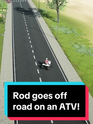 Rod tries out off road on an ATV in life by you 😎 #lifesim #explore #offroad 