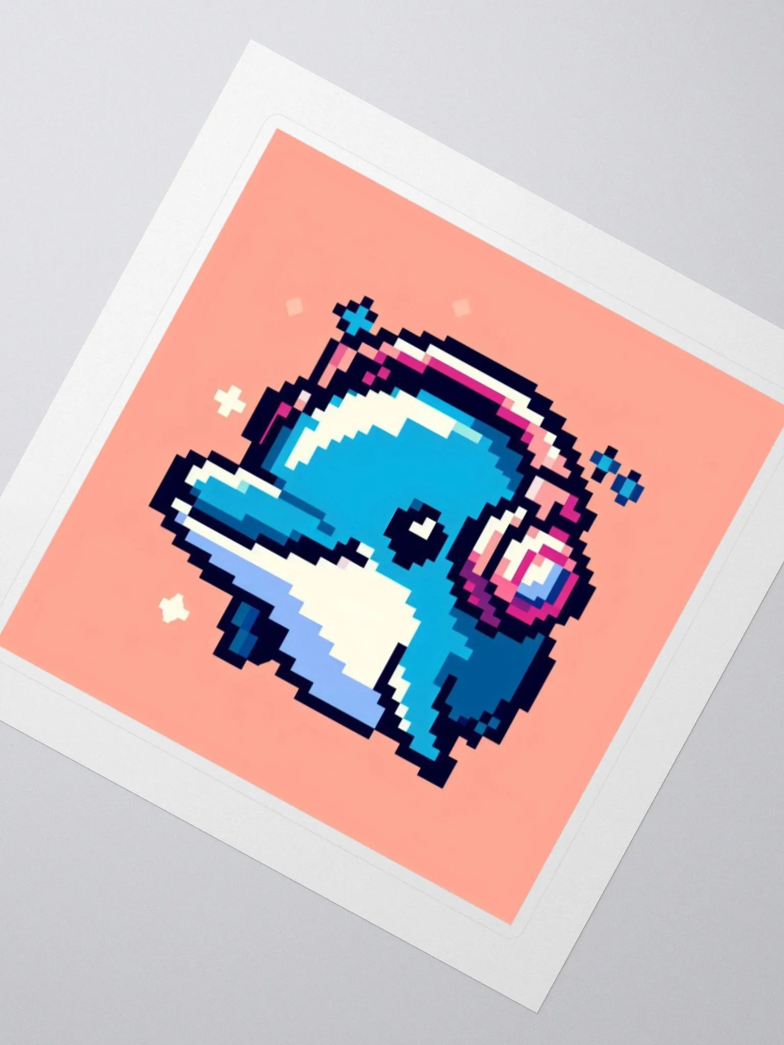 Baby Dolphin DJ Sticker product image (2)