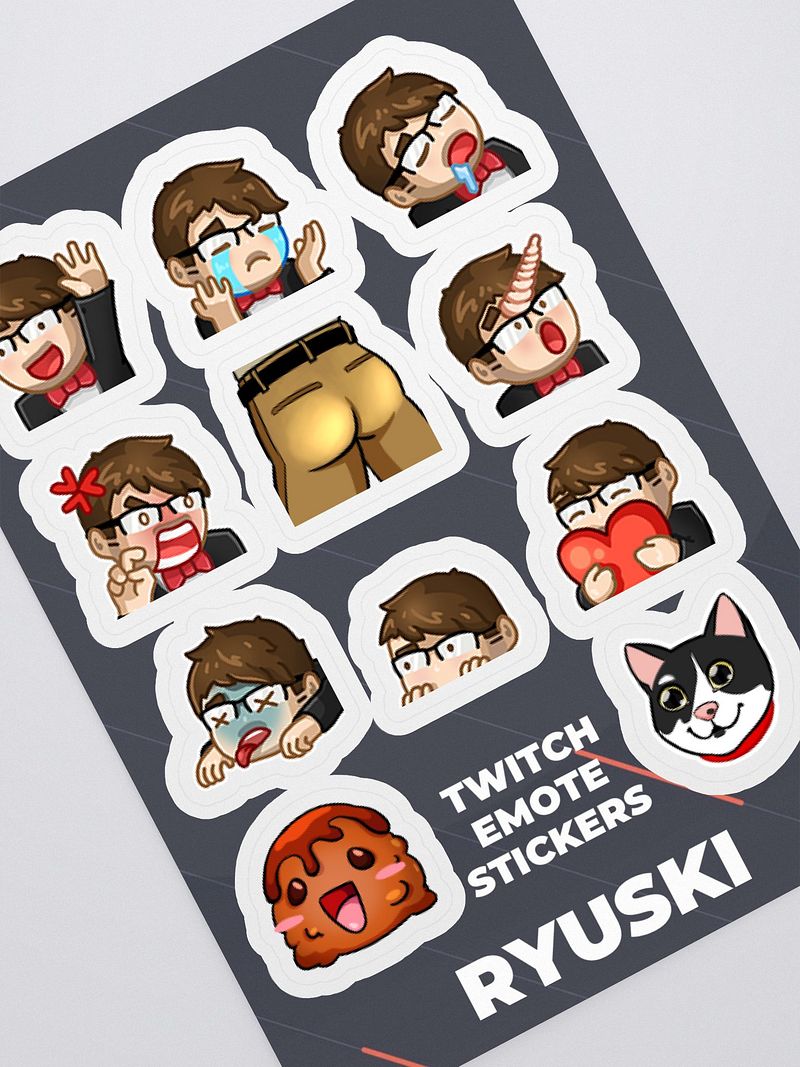 Twitch Emote Sticker Sheet