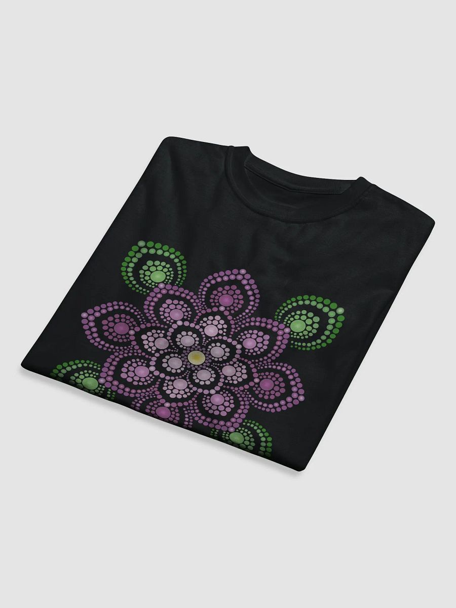 Purple and Green Mandala Unisex Organic T-Shirt product image (5)