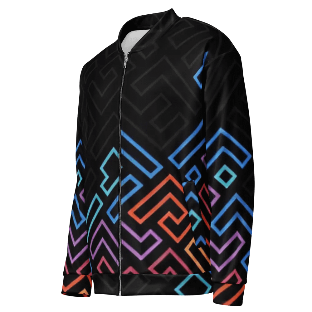 Neon Maze Bomber Jacket product image (7)
