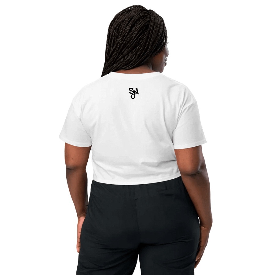 Forgive Me Daddy Crop White/Black product image (4)