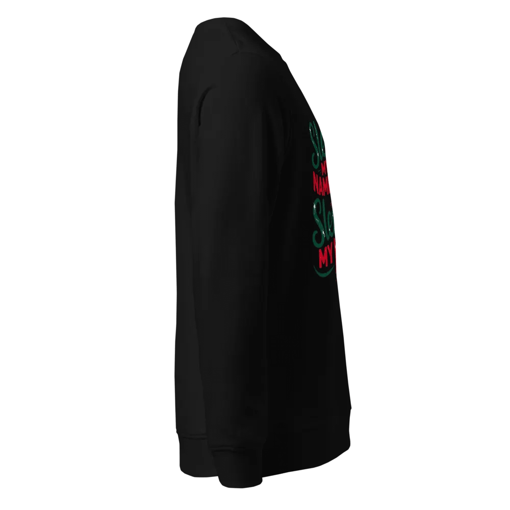 Festive Sleigh Ride Organic Sweatshirt product image (4)