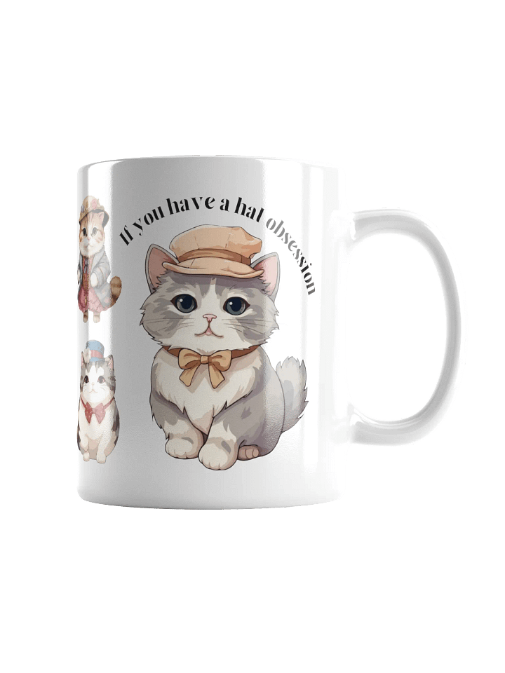 Cats Obsessed with Hat Mug product image (1)