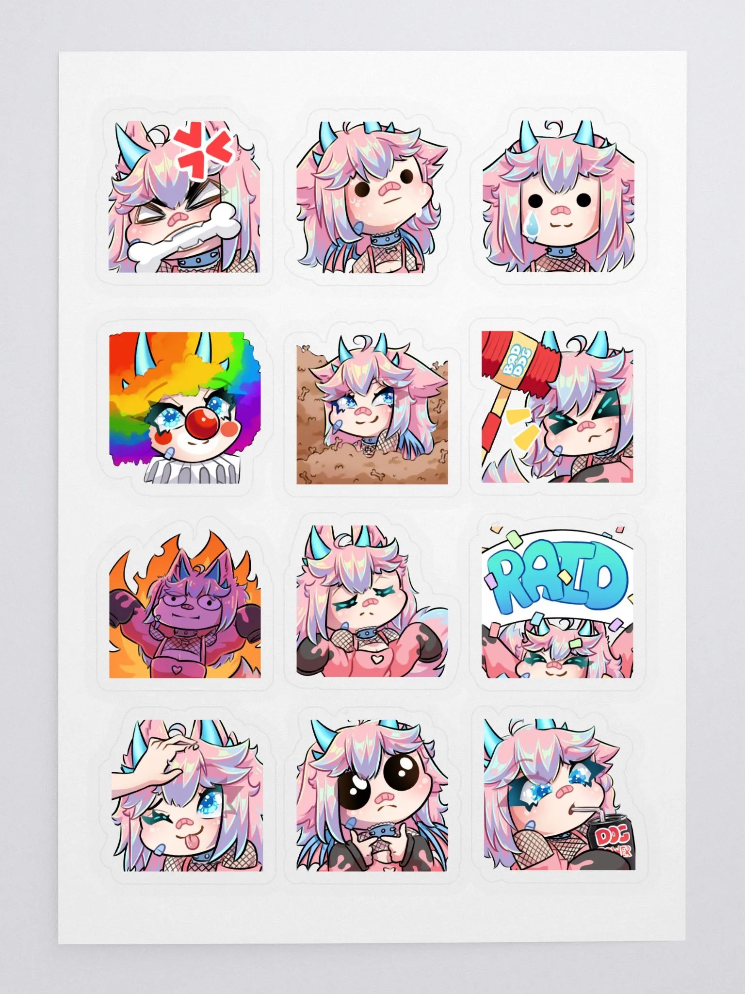 ♡ Inuchi's Subscriber Emotes Sheet ♡ product image (3)