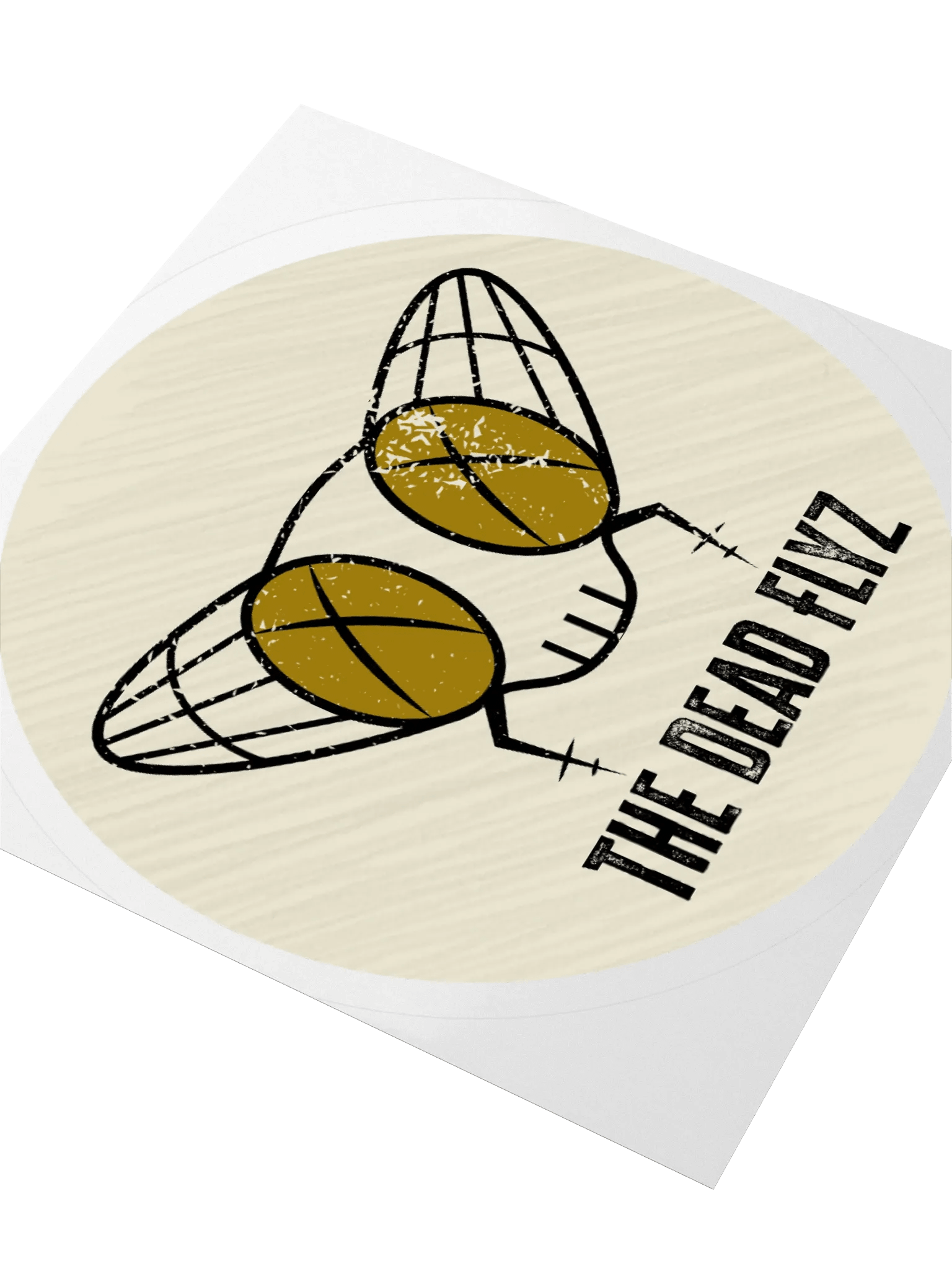The Dead Flyz Sticker (circle) product image (3)