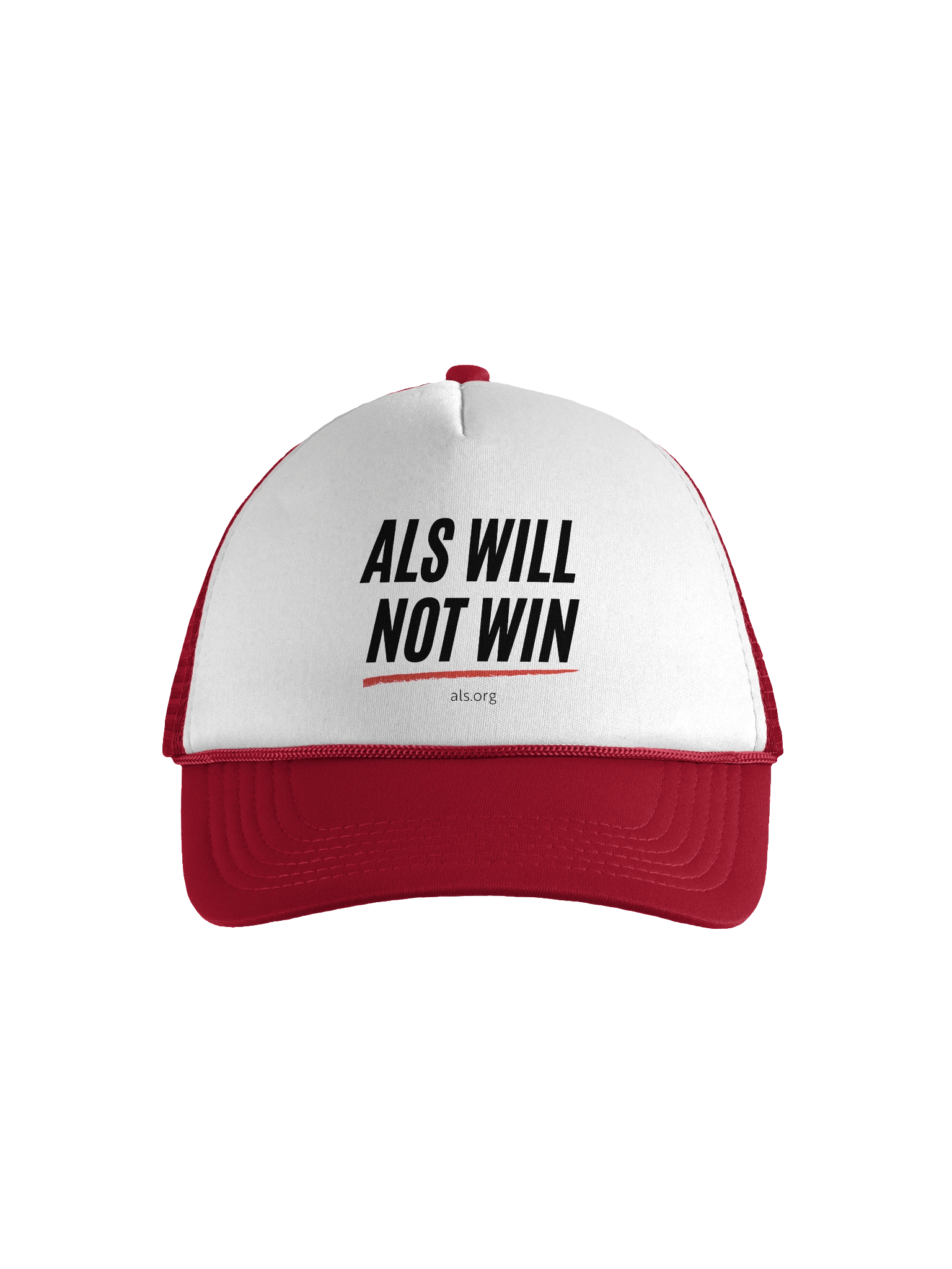 ALS Will Not Win Trucker Red Hat product image (2)