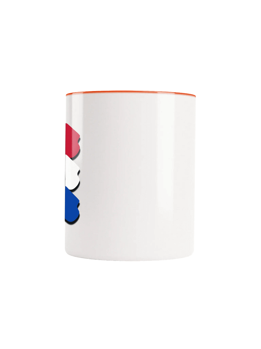 Netherlands Flag And Bicycle Ceramic Mug With Color Inside product image (3)