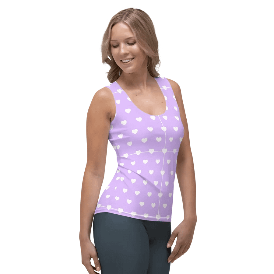 Pastel Heart Seamless Pattern Women's Tank Top - V3 product image (4)