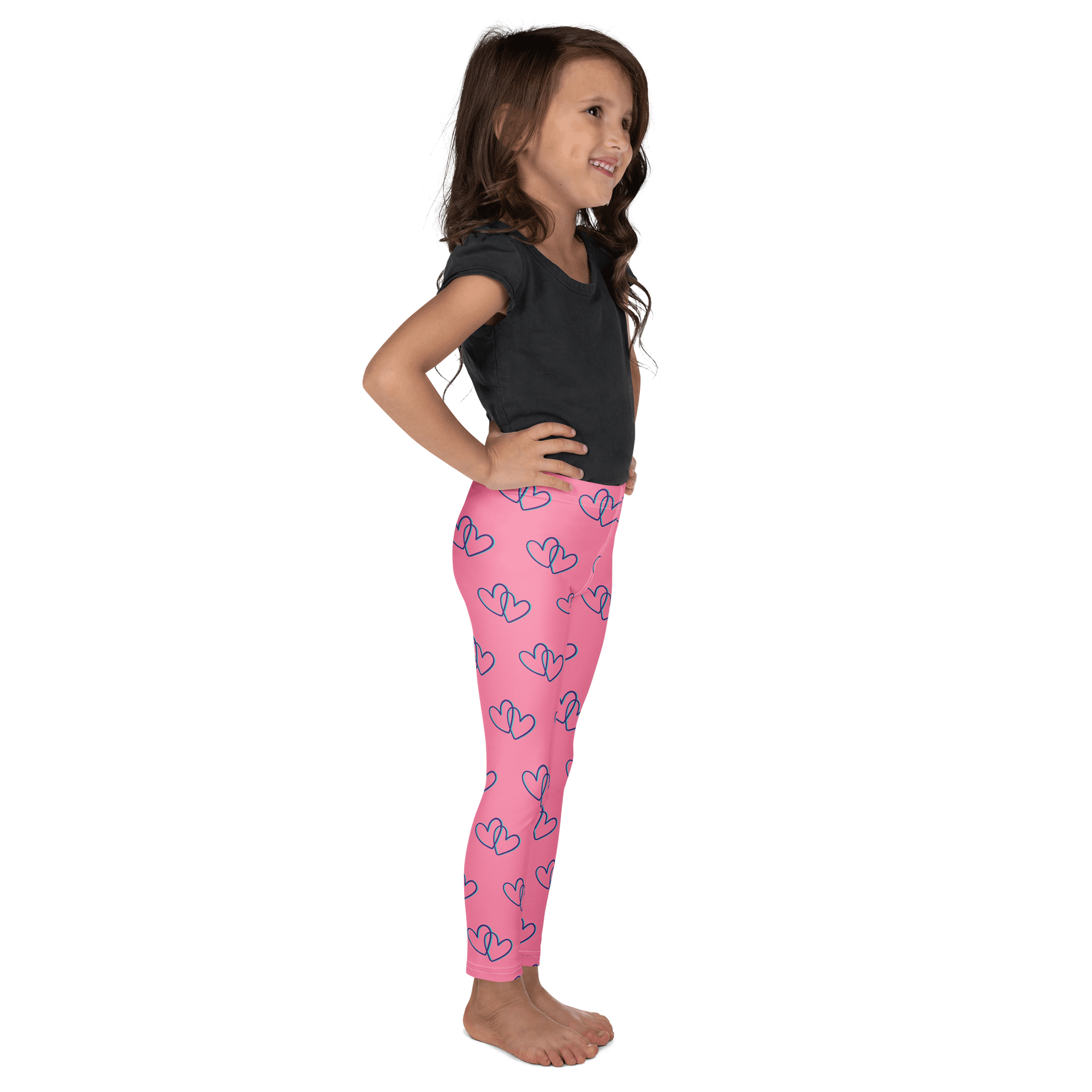 Pink Heart Kids Leggings product image (5)