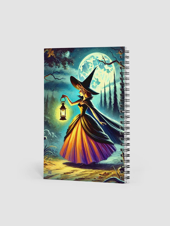 Midnight Stroll Witch Halloween Spiral Notebook product image (2)