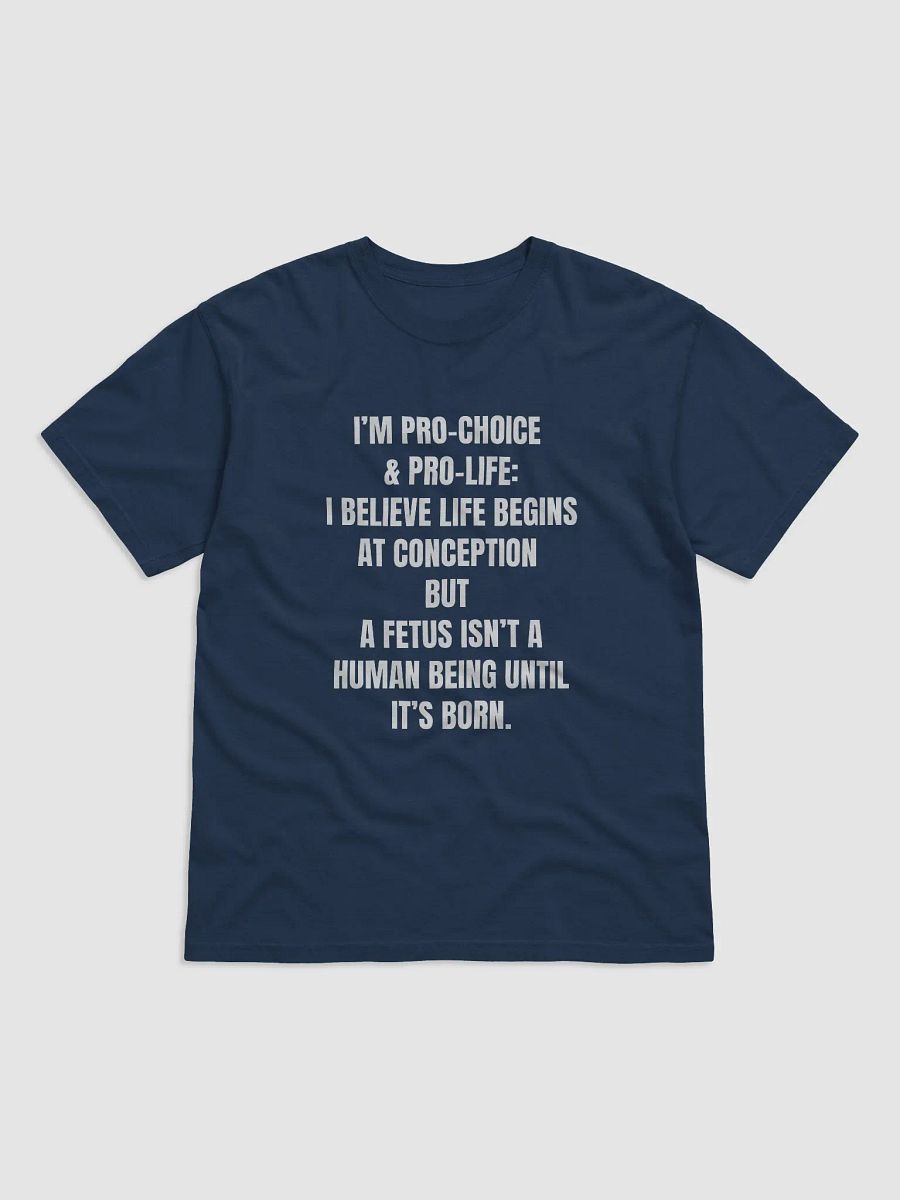 Pro-Choice & Pro-Life Monochrome Unisex Tee product image (1)