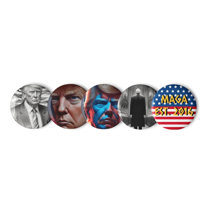 Patriotic Portrait Pin Set 5 product image (2)