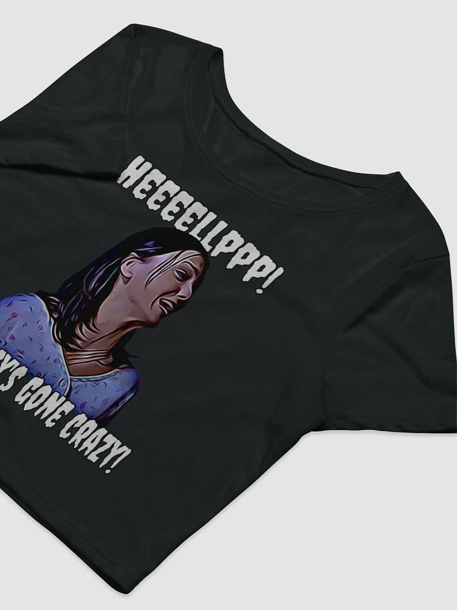 Help! my pussy's gone crazy! Bella+Canvas Women's Crop Baby Tee by Bella+Canvas product image (5)