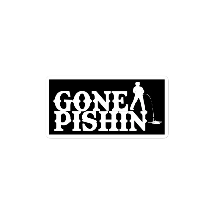Gone Pishin Magnet (Black) product image (1)