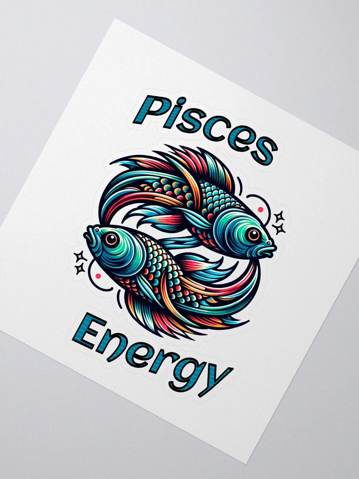 Zodiac Sign Pisces Energy Sticker product image (2)
