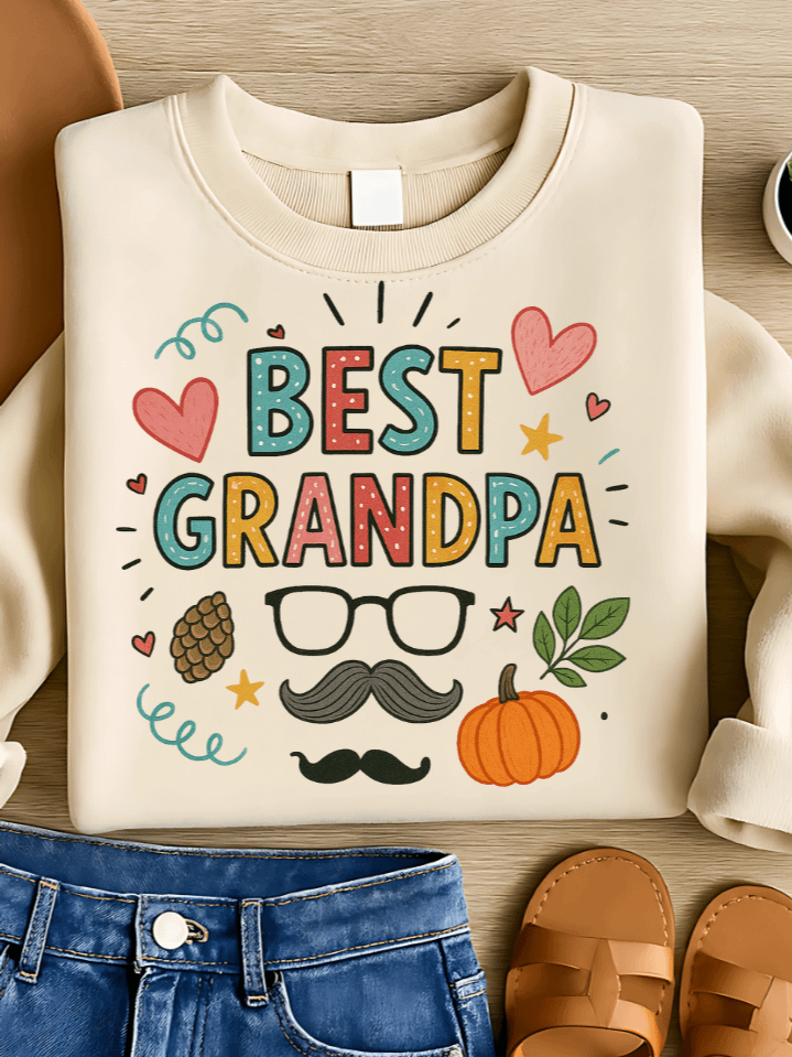 Best Grandpa Sublimation PNG – Classic Grandpa Tribute Design for T-Shirts – Warm & Timeless Style – 300 DPI Instant Digital Download product image (1)