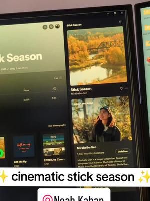 @Noah Kahan  but *cinematic*  #stickseason #noahkahan #orchestralcovers #singersongwriter #cover #cinematic #flutist #indiemusician 