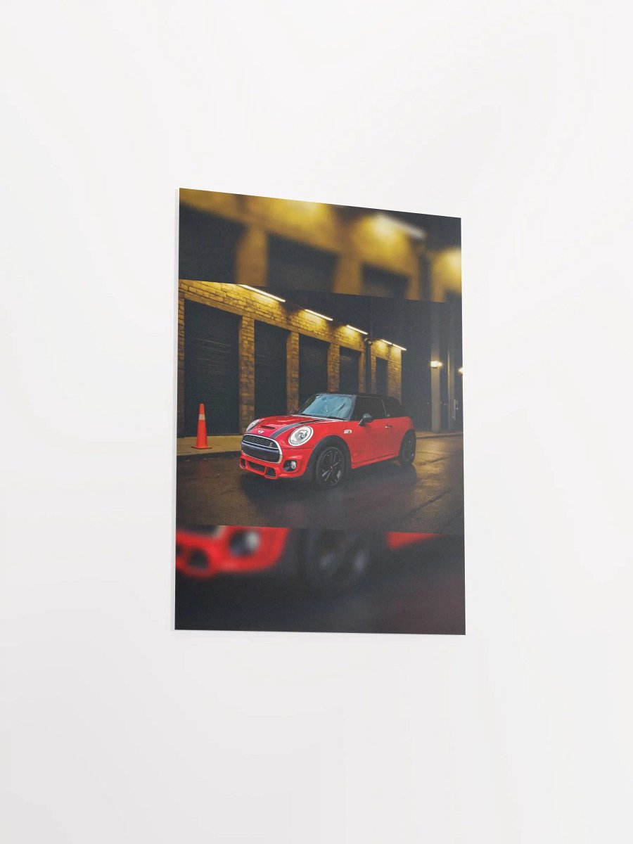 Red Hatchback Car Poster product image (19)