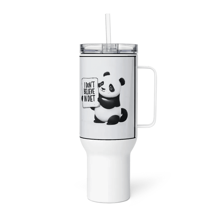 Panda Power "I don't believe in diet" Travel Mug product image (5)