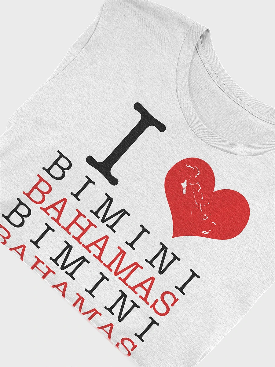 Bahamas Shirt : I Love Bimini Bahamas : Heart Bahamas Map product image (5)