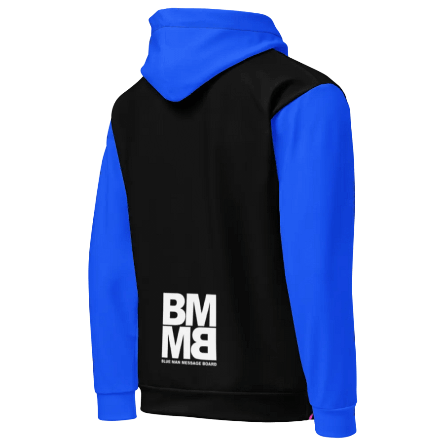 Blue Man Fans Hand Print Unisex Hoodie product image (5)